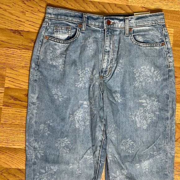 Universal Threads Boyfriend High Rise Jeans 100% Cotton Denim Blue Women's Pants - Picture 3 of 16